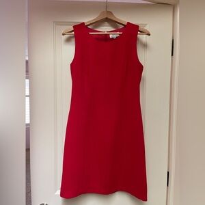 Cute business formal work sleeveless fitted dress